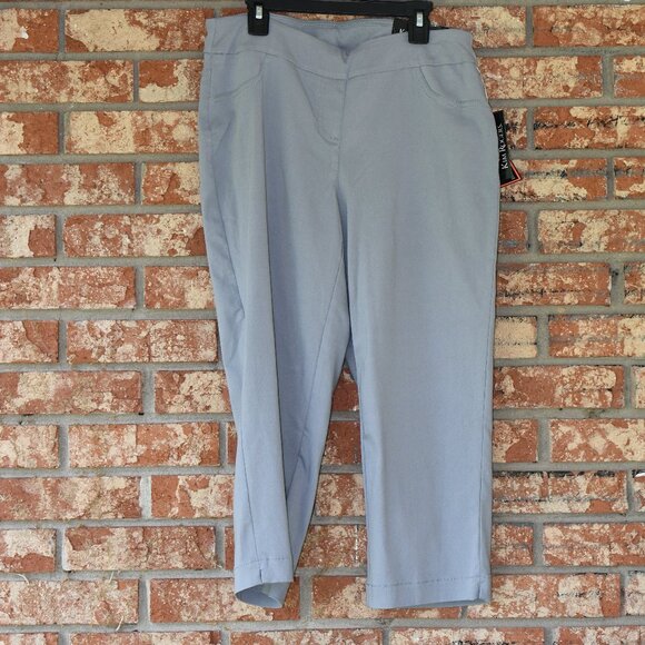 Kim Rogers Gray Capri Pants NWT - Picture 1 of 4